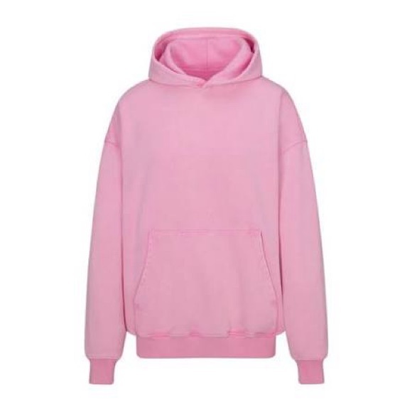 SKIMS Tops - SKIMS Boyfriend Oversized Hoodie In Bubblegum